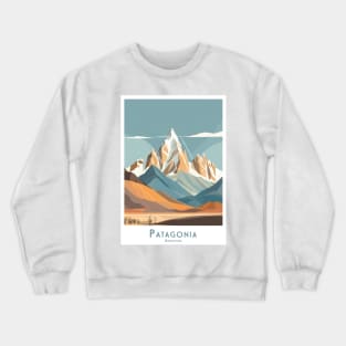 Majestic Patagonia Peaks Argentina minimalistic style Crewneck Sweatshirt